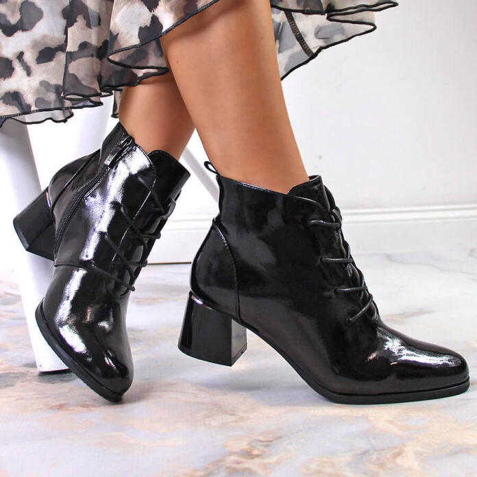 pol_pl_Botki-damskie-ocieplane-lakierowane-czarne-Potocki-WOL86B-32315_6 botki lakierowane